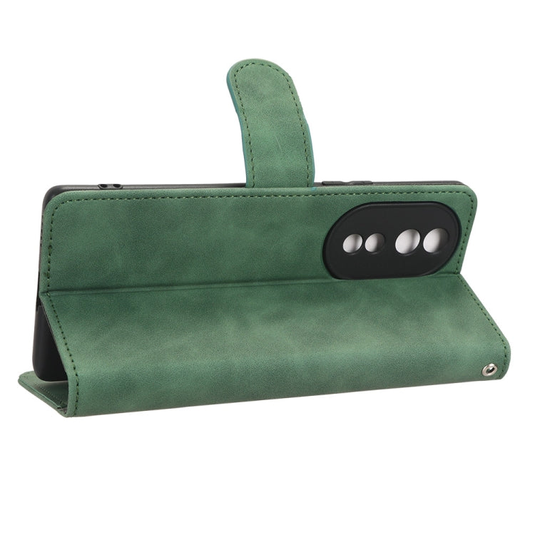 For Honor 80 5G Skin Feel Magnetic Flip Leather Phone Case