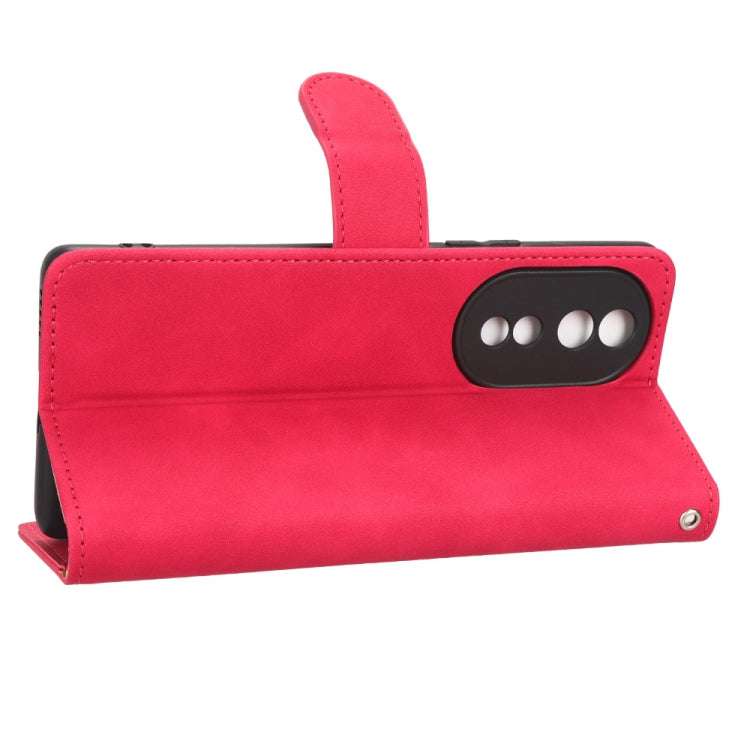 For Honor 80 5G Skin Feel Magnetic Flip Leather Phone Case