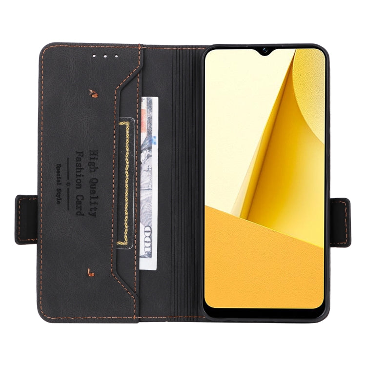 For vivo Y16 4G Magnetic Clasp Flip Leather Phone Case