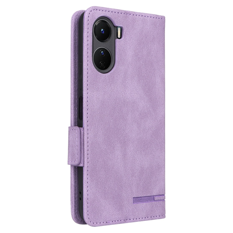 For vivo Y16 4G Magnetic Clasp Flip Leather Phone Case