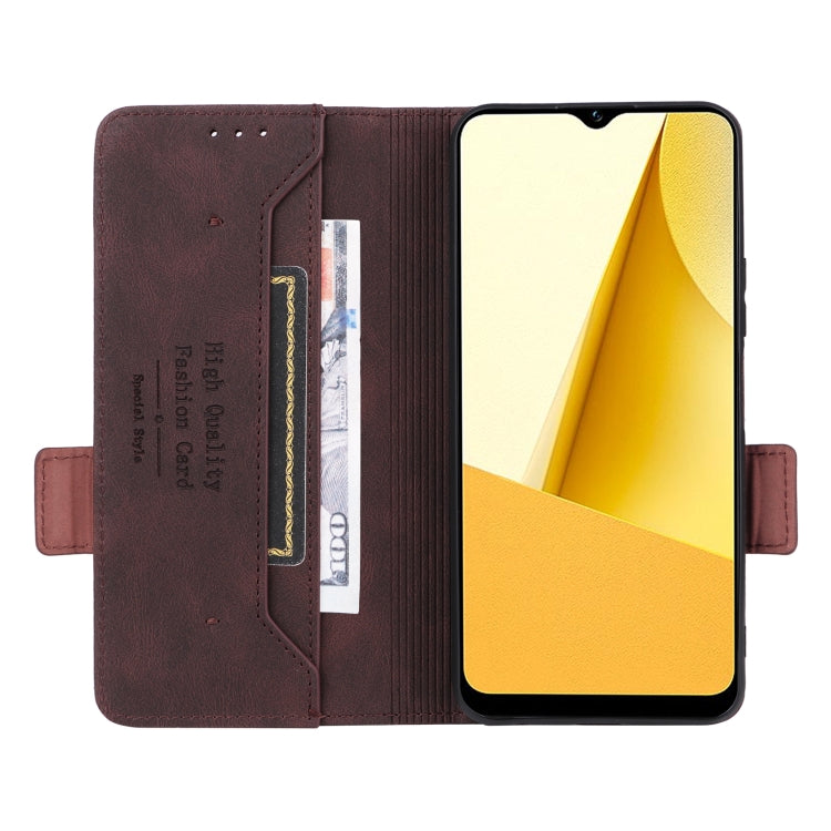 For vivo Y16 4G Magnetic Clasp Flip Leather Phone Case