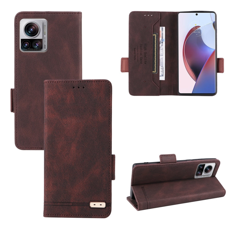 For Motorola Edge 30 Ultra / Moto X30 Pro Magnetic Clasp Flip Leather Phone Case
