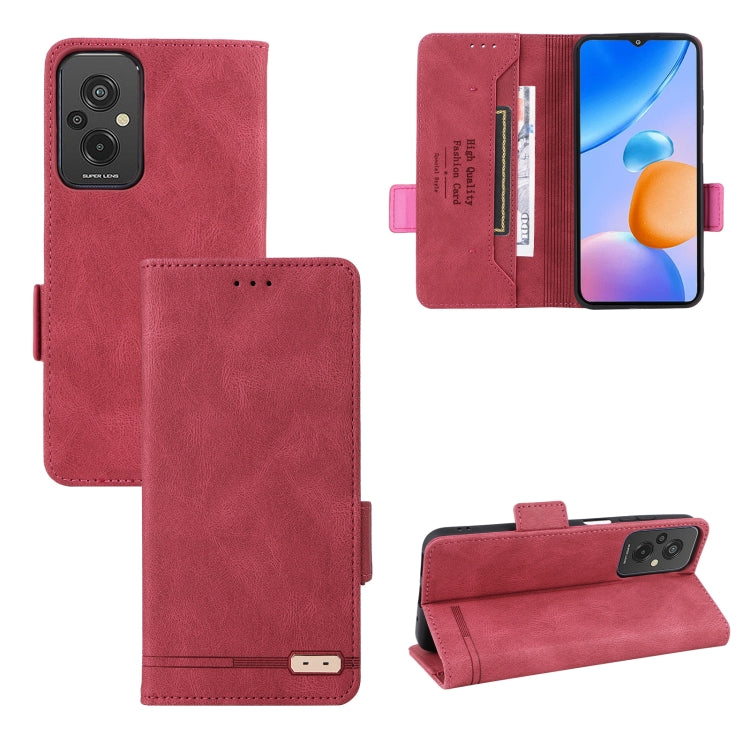 For Xiaomi Redmi 11 Prime 4G Magnetic Clasp Flip Leather Phone Case