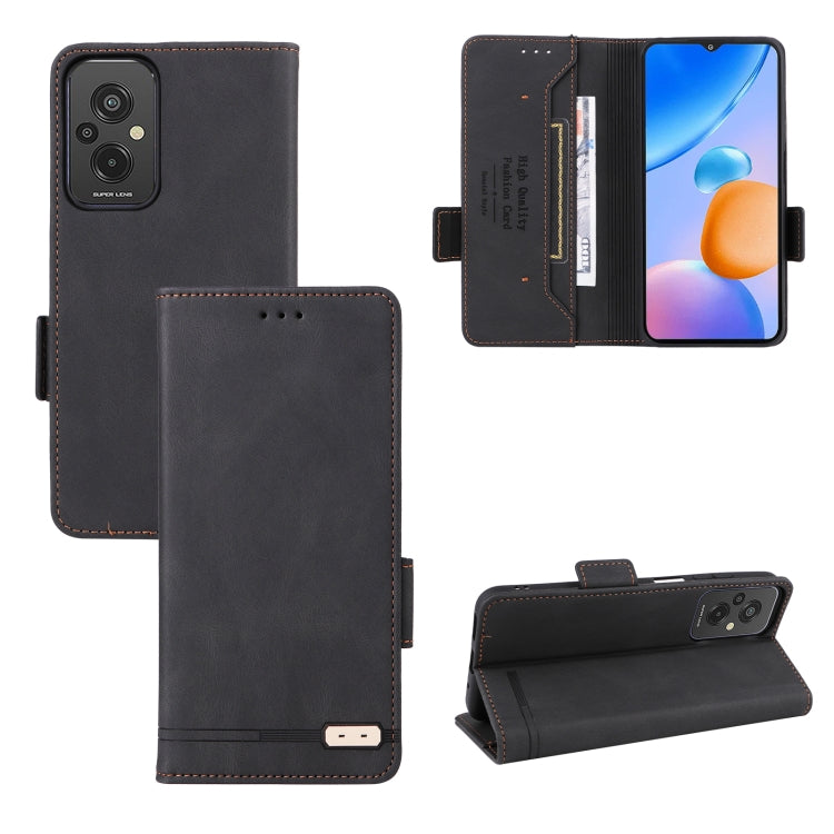 For Xiaomi Redmi 11 Prime 4G Magnetic Clasp Flip Leather Phone Case
