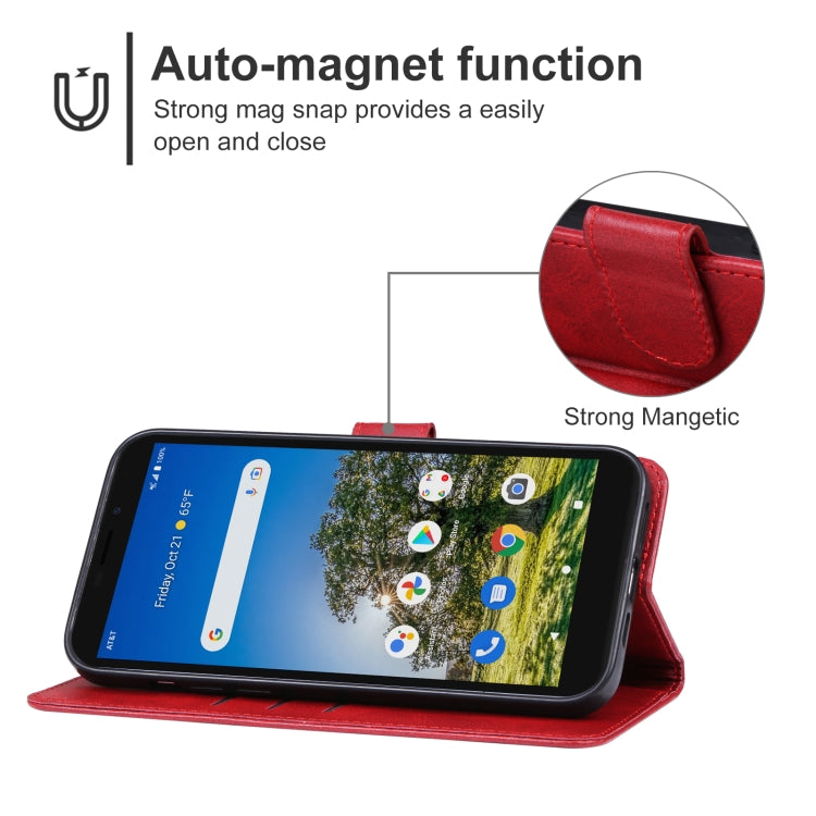 For AT&T Calypso 3 U328AA Leather Phone Case