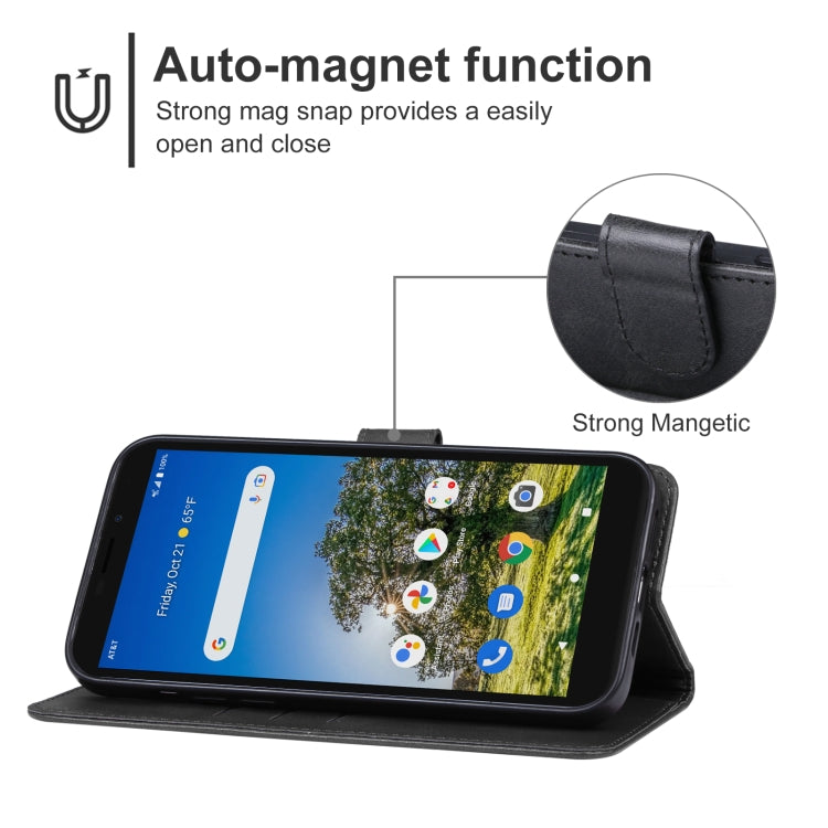 For AT&T Calypso 3 U328AA Leather Phone Case