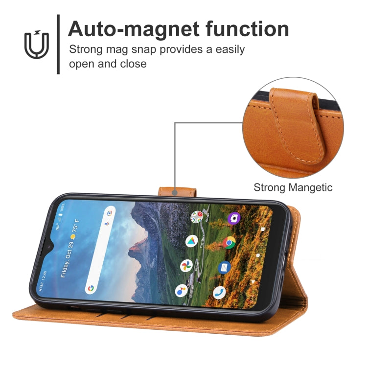 For AT&T Fusion 5G Leather Phone Case