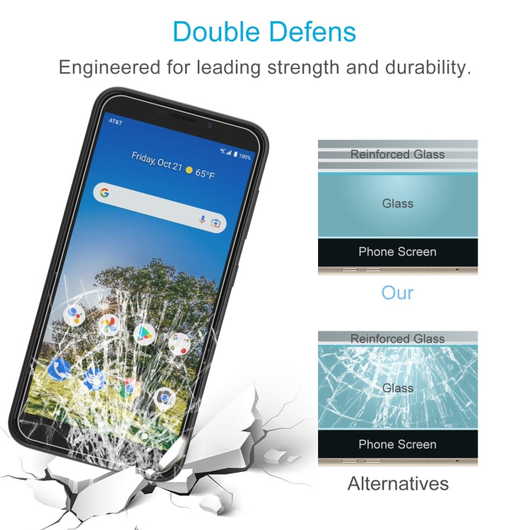 For AT&T Calypso 3 U328AA 50pcs 0.26mm 9H 2.5D Tempered Glass Film