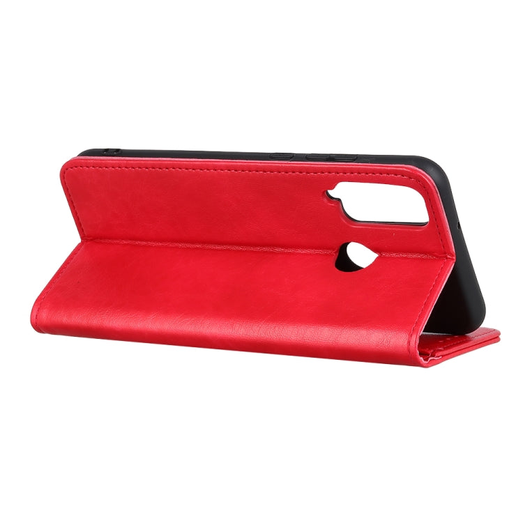 For Huawei Honor Play 4T Magnetic Crazy Horse Texture Horizontal Flip Leather Case with Holder & Card Slots & Wallet