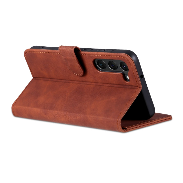 For Samsung Galaxy S23 5G AZNS Skin Feel Calf Texture Flip Leather Phone Case
