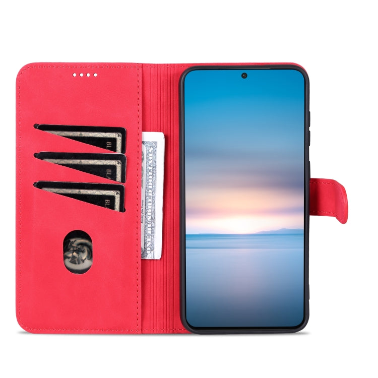 For Samsung Galaxy S23 5G AZNS Skin Feel Calf Texture Flip Leather Phone Case