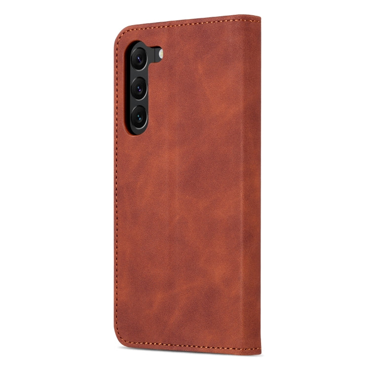 For Samsung Galaxy S23+ 5G AZNS Skin Feel Calf Texture Flip Leather Phone Case