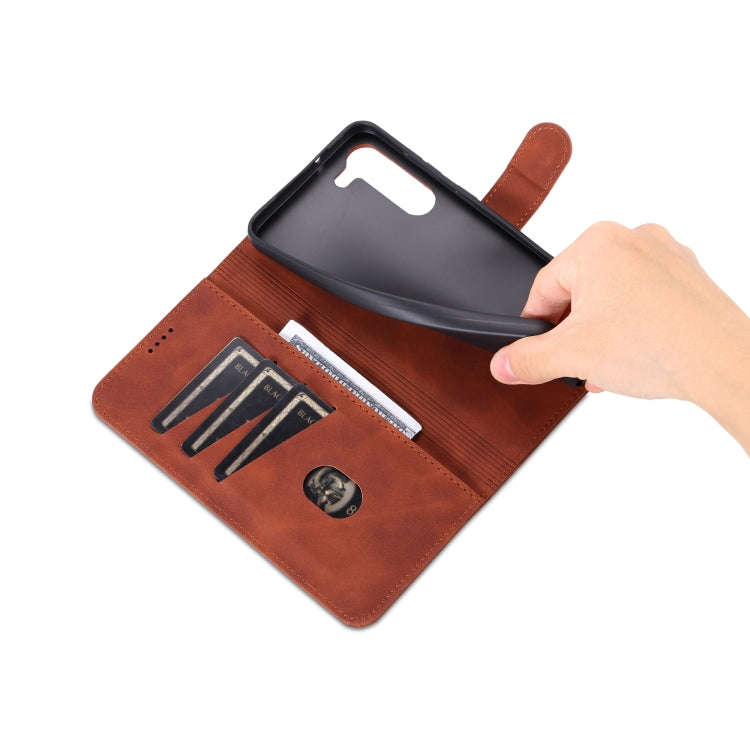 For Samsung Galaxy S23+ 5G AZNS Skin Feel Calf Texture Flip Leather Phone Case