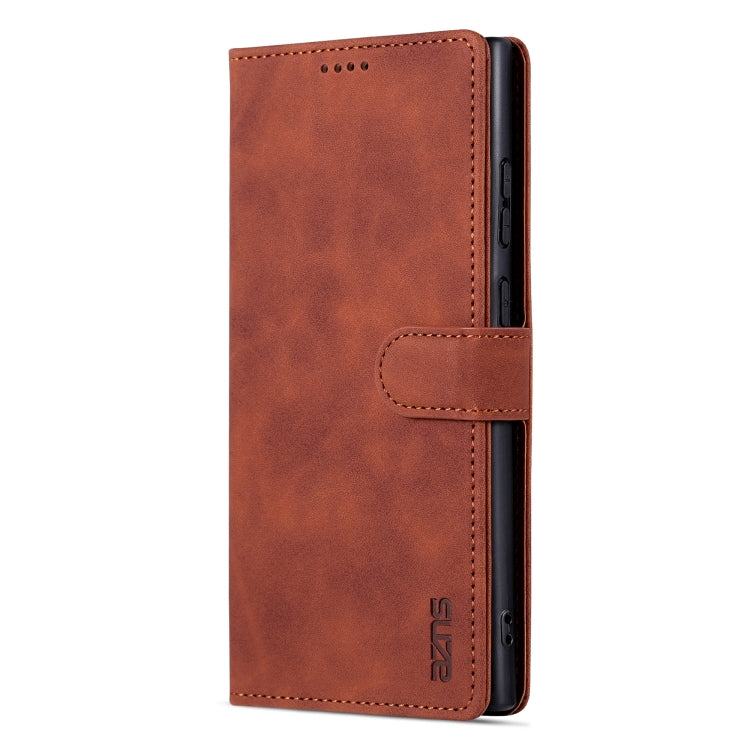 For Samsung Galaxy S23 Ultra 5G AZNS Skin Feel Calf Texture Flip Leather Phone Case
