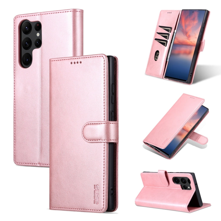For Samsung Galaxy S23 Ultra 5G AZNS Skin Feel Calf Texture Flip Leather Phone Case