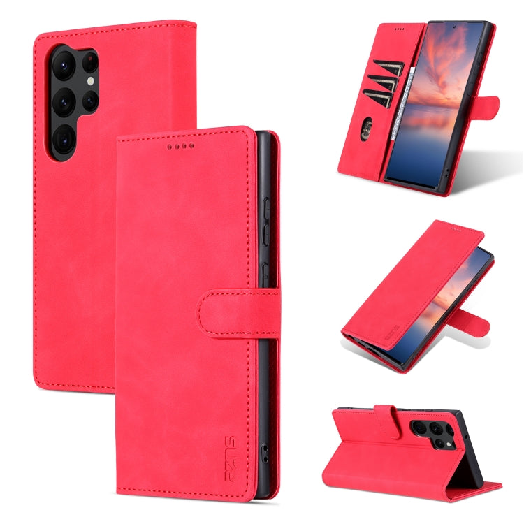 For Samsung Galaxy S23 Ultra 5G AZNS Skin Feel Calf Texture Flip Leather Phone Case