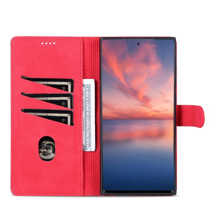 For Samsung Galaxy S23 Ultra 5G AZNS Skin Feel Calf Texture Flip Leather Phone Case