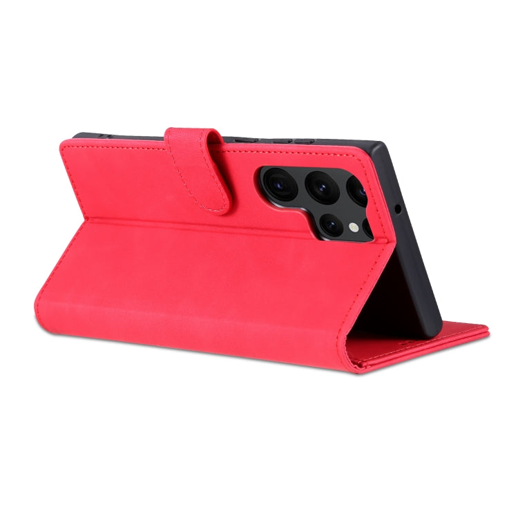 For Samsung Galaxy S23 Ultra 5G AZNS Skin Feel Calf Texture Flip Leather Phone Case