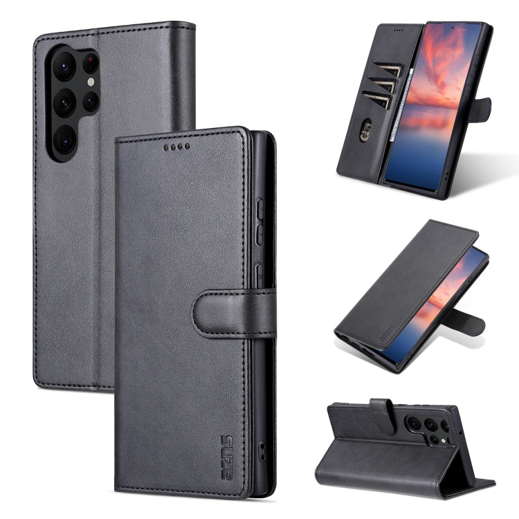 For Samsung Galaxy S23 Ultra 5G AZNS Skin Feel Calf Texture Flip Leather Phone Case