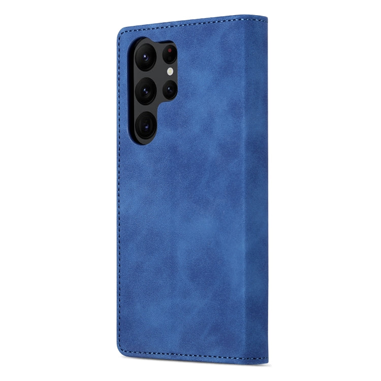 For Samsung Galaxy S23 Ultra 5G AZNS Skin Feel Calf Texture Flip Leather Phone Case