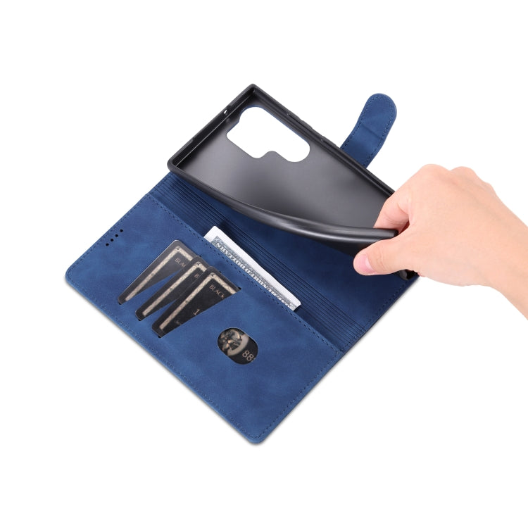 For Samsung Galaxy S23 Ultra 5G AZNS Skin Feel Calf Texture Flip Leather Phone Case