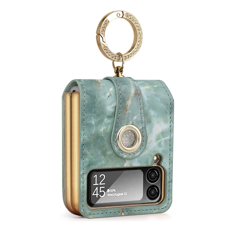 For Samsung Galaxy Z Flip4 GKK Color Cloud Series Shockproof Folding Phone Leather Case
