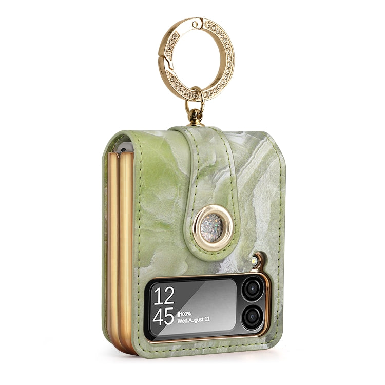 For Samsung Galaxy Z Flip4 GKK Color Cloud Series Shockproof Folding Phone Leather Case