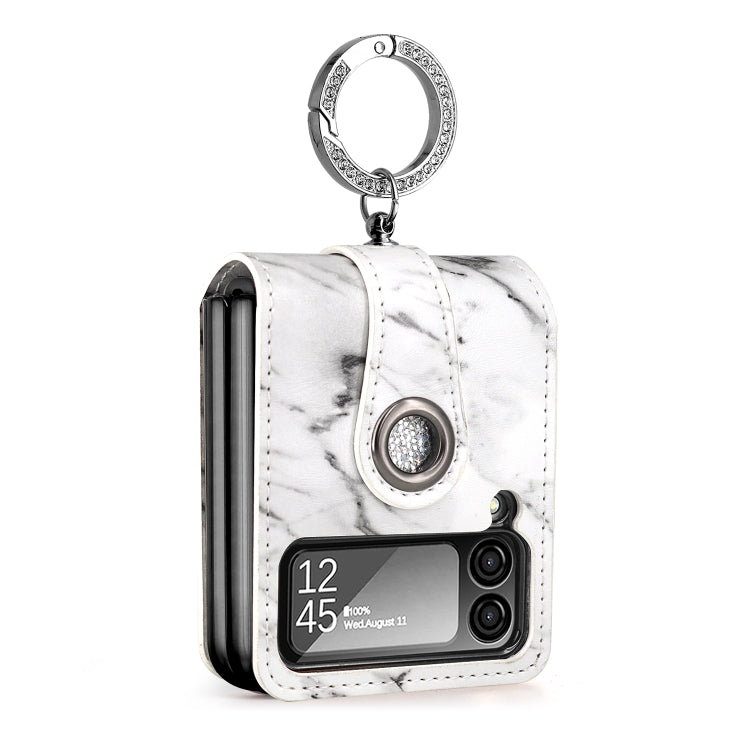 For Samsung Galaxy Z Flip4 GKK Color Cloud Series Shockproof Folding Phone Leather Case