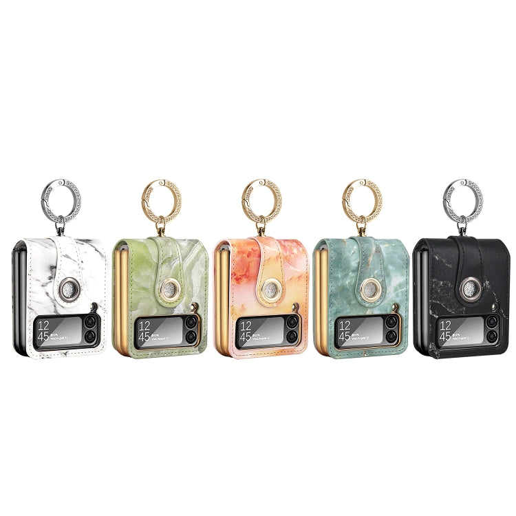 For Samsung Galaxy Z Flip4 GKK Color Cloud Series Shockproof Folding Phone Leather Case