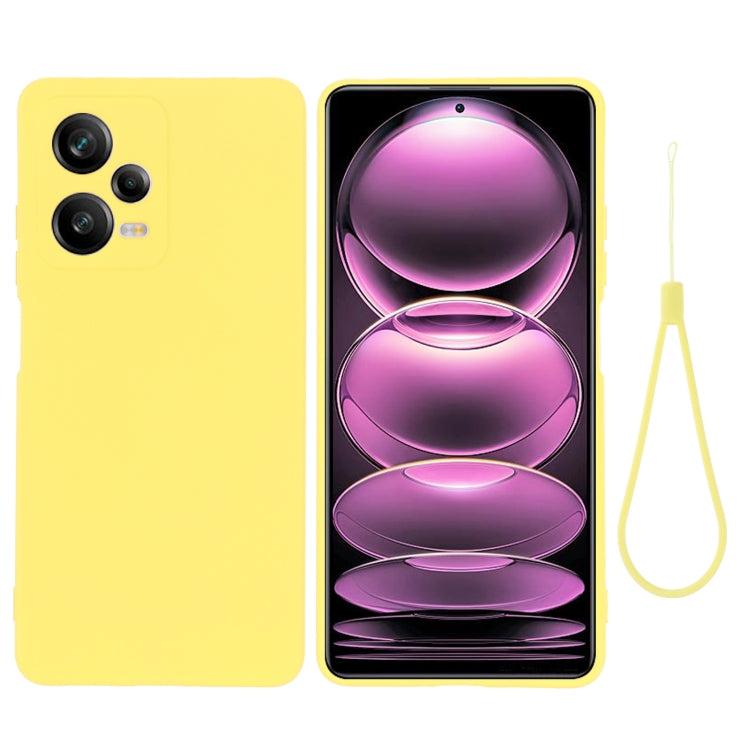 For Xiaomi Redmi Note 12 Pro+ China / Note 12 Discovery Pure Color Liquid Silicone Shockproof Full Coverage Case