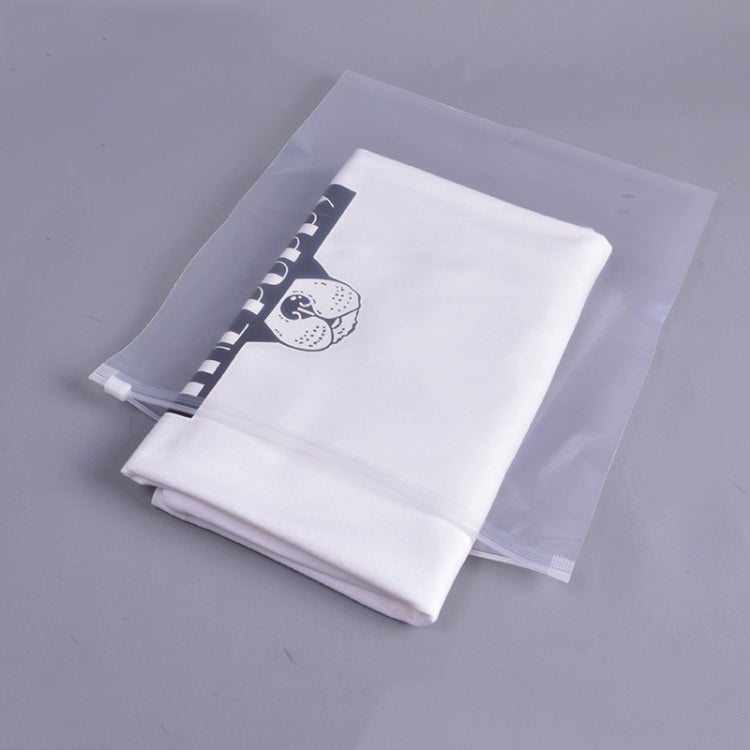 100 PCS Lot Storage Bag PE Zipper Lock Portable Travel Pouch Home Storage Organizati Pocket Clothes Storage, Size:27 x 35cm