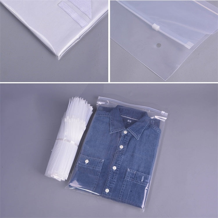 100 PCS Lot Storage Bag PE Zipper Lock Portable Travel Pouch Home Storage Organizati Pocket Clothes Storage, Size:25 x 30cm
