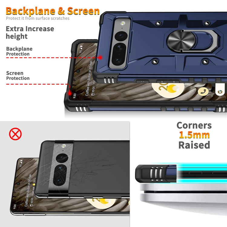 For Google Pixel 7 Pro 5G Ring Holder Phone Case