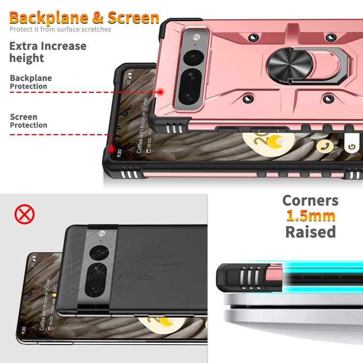 For Google Pixel 7 Pro 5G Ring Holder Phone Case