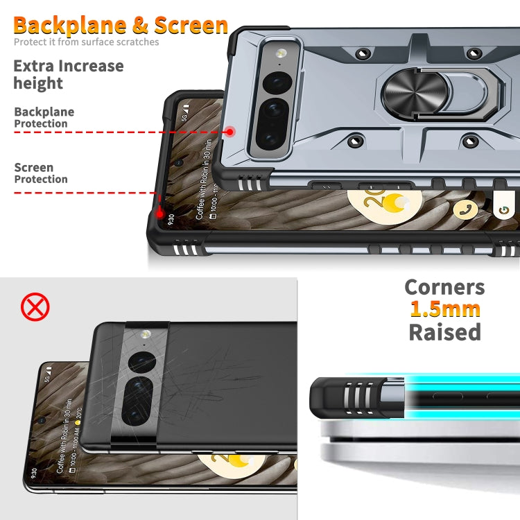 For Google Pixel 7 Pro 5G Ring Holder Phone Case