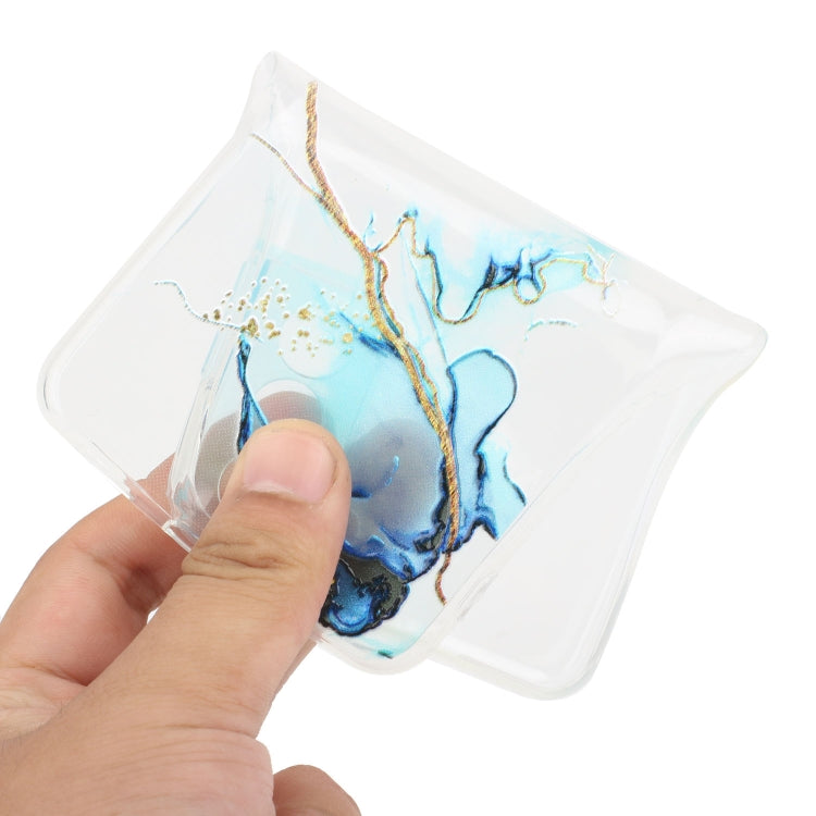 For Samsung Galaxy S23 Ultra 5G Hollow Marble Pattern TPU Precise Hole Phone Protective Case