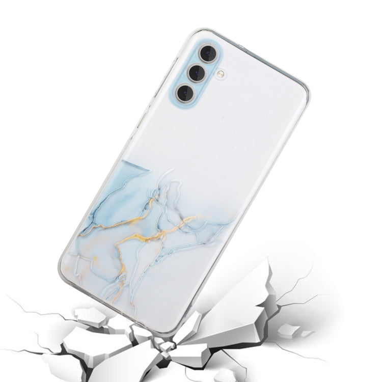 For Samsung Galaxy S23+ 5G Hollow Marble Pattern TPU Precise Hole Phone Protective Case