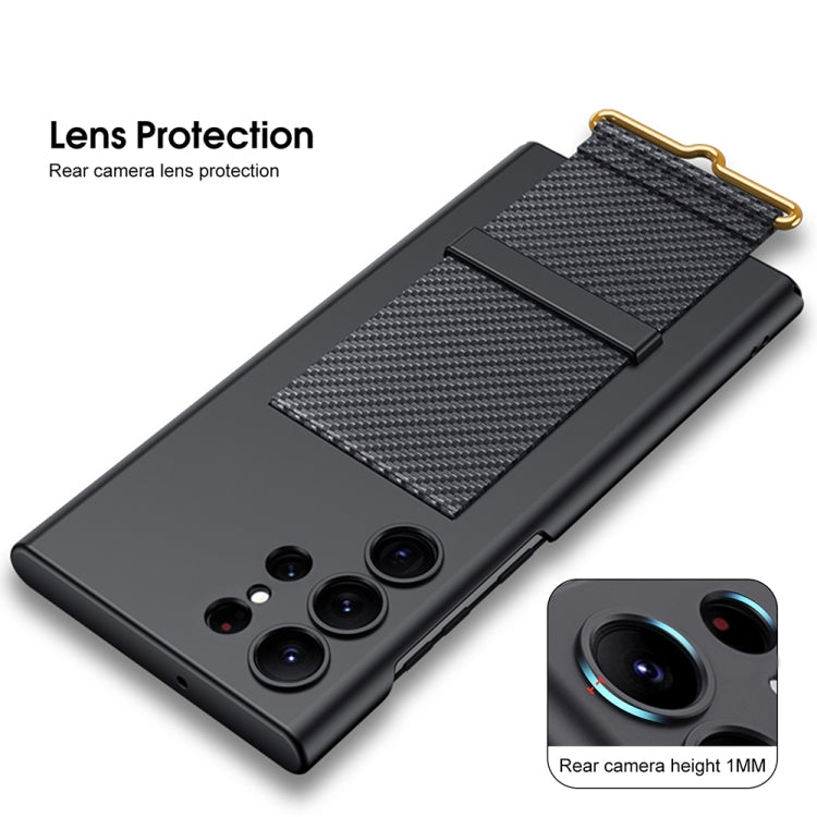 For Samsung Galaxy S23 Ultra 5G GKK Ultra-thin Wristband Holder Phone Case