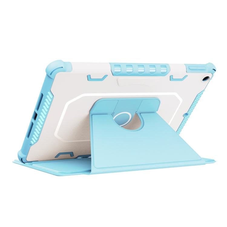 For iPad 10.2 2021 360 Degree Rotating Armored Smart Tablet Leather Case