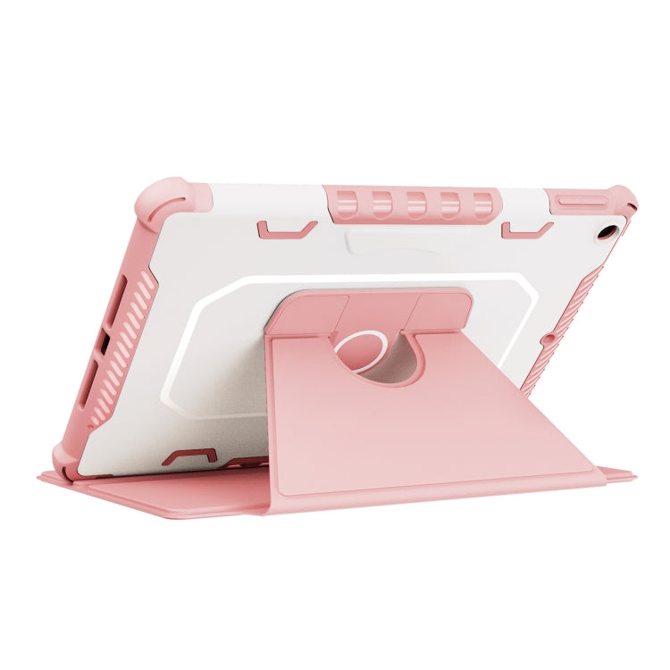 For iPad 10.2 2021 360 Degree Rotating Armored Smart Tablet Leather Case