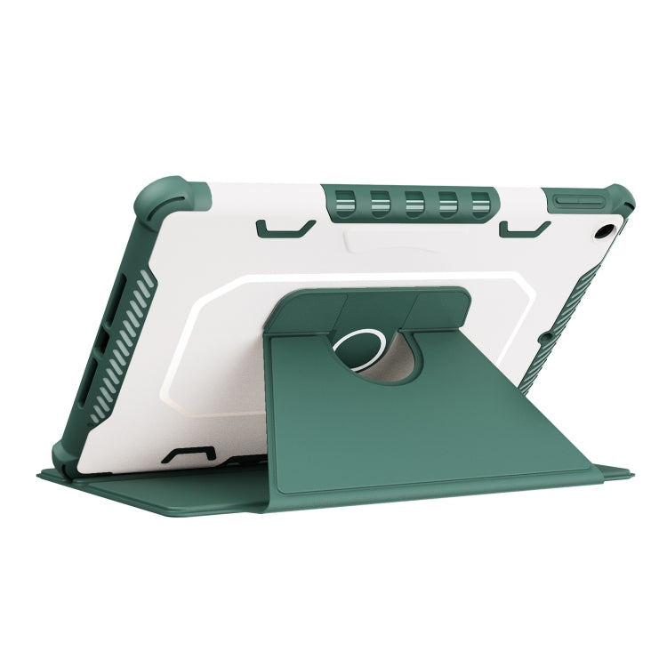 For iPad 10.2 2021 360 Degree Rotating Armored Smart Tablet Leather Case