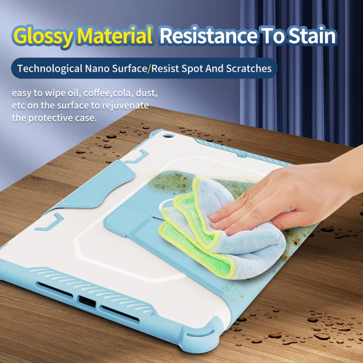 For iPad 10.2 2021 360 Degree Rotating Armored Smart Tablet Leather Case