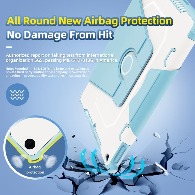 For iPad 10.2 2021 360 Degree Rotating Armored Smart Tablet Leather Case