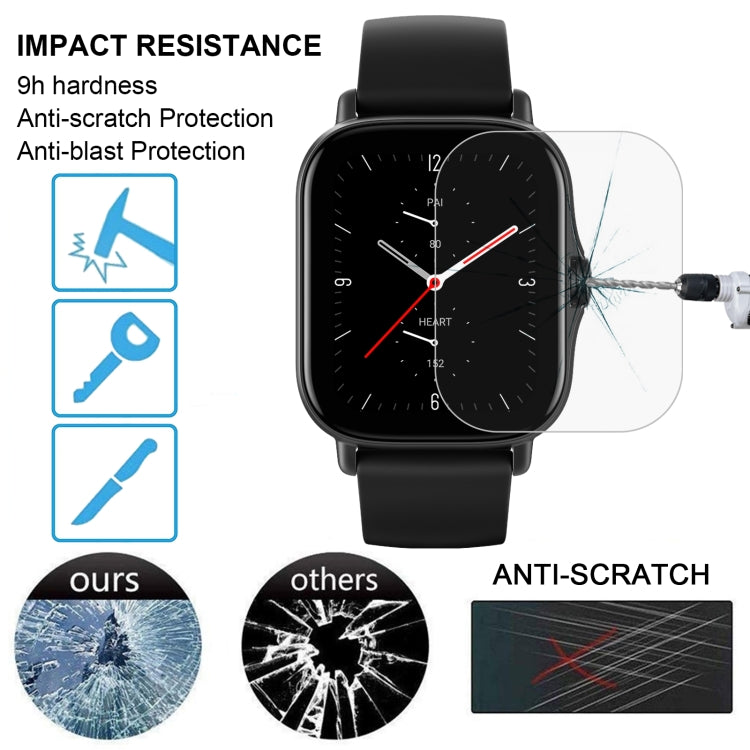 For Amazfit GTS 2E Smart Watch Tempered Glass Film Screen Protector
