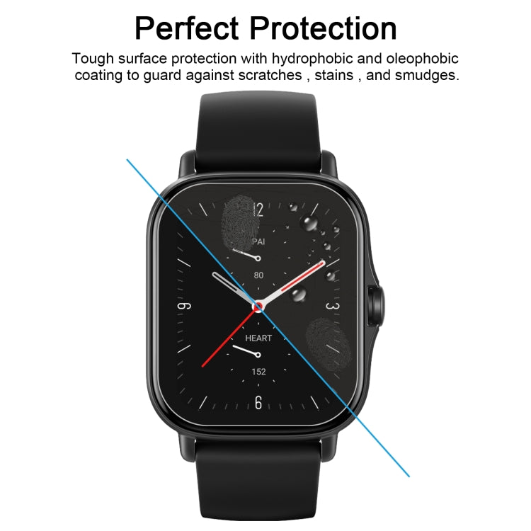 For Amazfit GTS 2E Smart Watch Tempered Glass Film Screen Protector