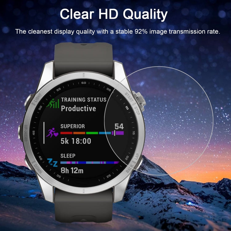 For Garmin Fenix 7S Smart Watch Tempered Glass Film Screen Protector