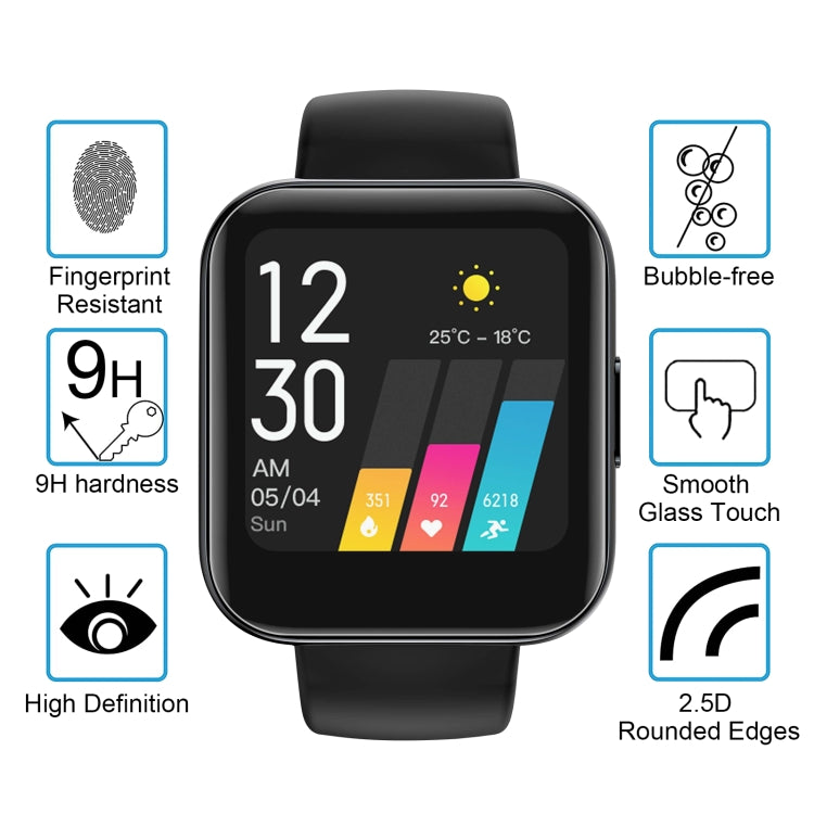 For Realme Watch Smart Watch Tempered Glass Film Screen Protector