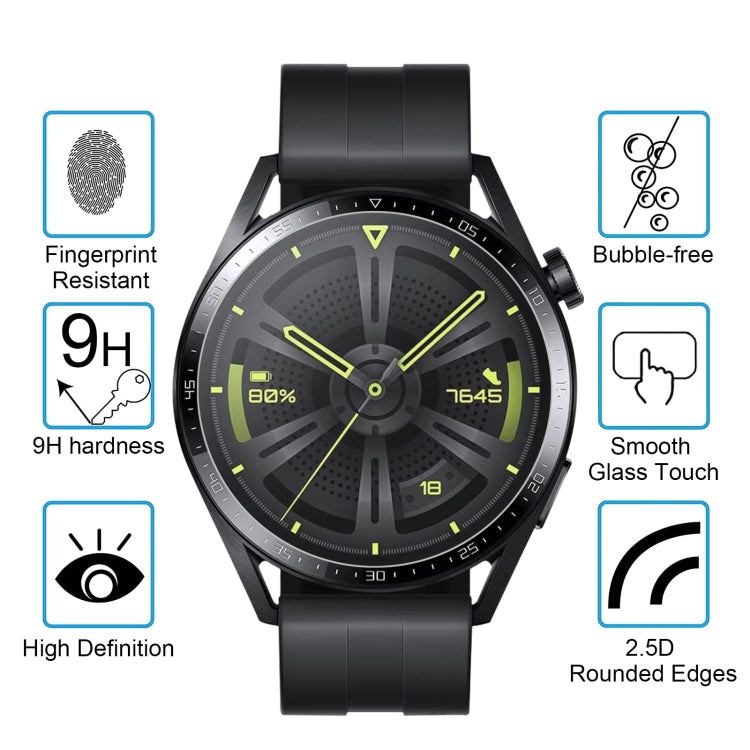 For Huawei Watch GT 3 Smart Watch Tempered Glass Film Screen Protector