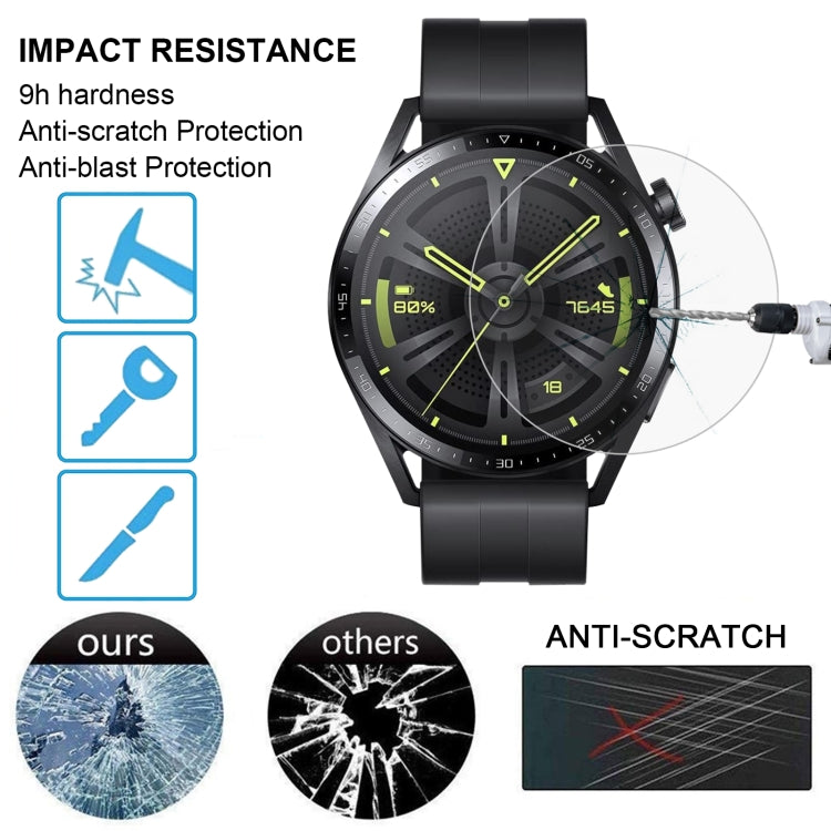 For Huawei Watch GT 3 Smart Watch Tempered Glass Film Screen Protector