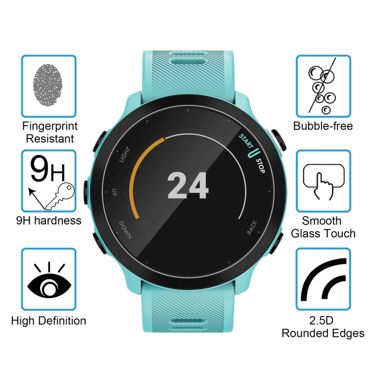 For Garmin Forerunner 158 Smart Watch Tempered Glass Film Screen Protector